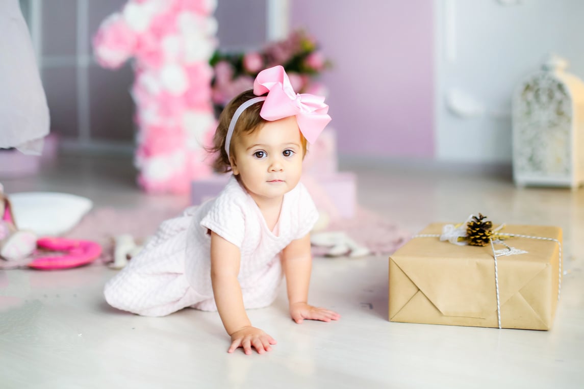 Baby Girl's Photoshoot for First Birthday